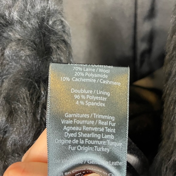 Mackage Wool Fur Winter Jacket Sz M - Picture 12 of 13